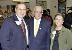 Delegate Mark Sickles, Fairfax County Board Chairman, Gerry Connolly and Foundation Advisory Board member, Laura Lewis Mandeles.